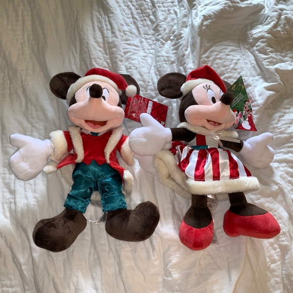 Disney Mickey & Minnie as Santa & Mrs Claus Plush Christmas Decor - NwT 16" - Picture 3 of 11